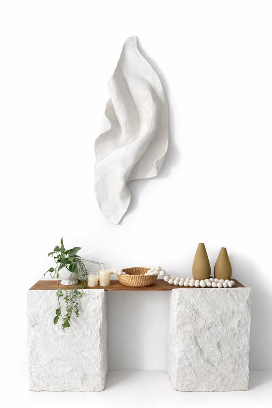 Escultura de pared sobre lienzo - Diseño Ik’al soplo de vida