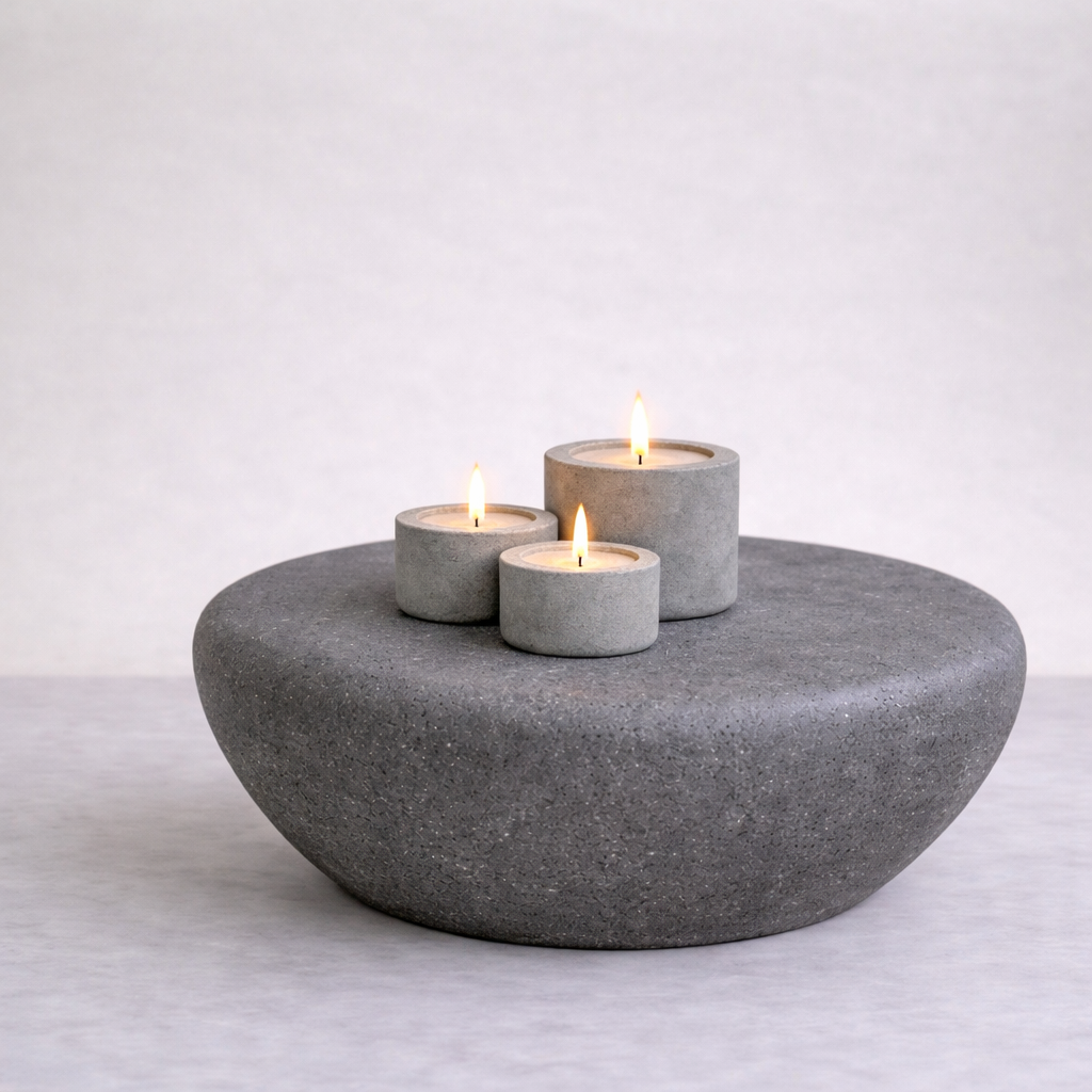 Mesa de Piedra Chica - Gris Oscuro