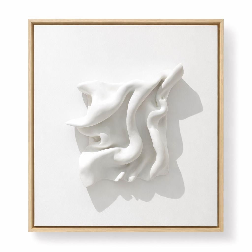 Escultura de pared sobre lienzo - Diseño Aqua visión