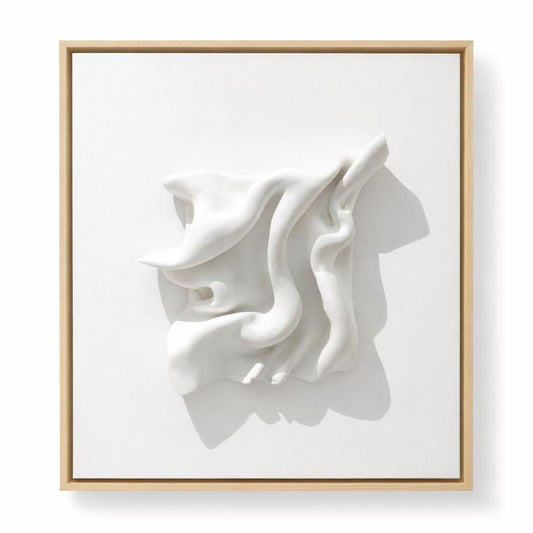 Escultura de pared sobre lienzo - Diseño Aqua visión